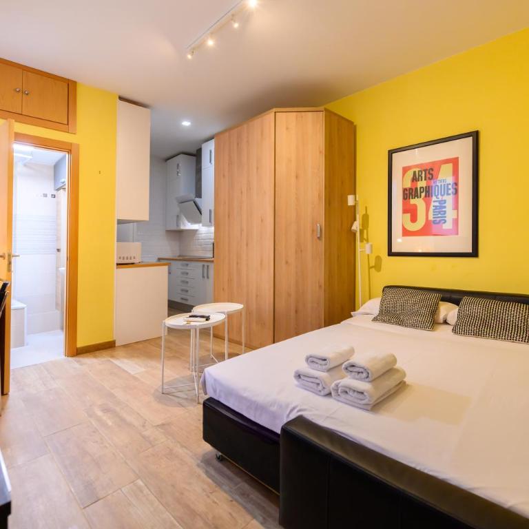 For You Rentals Encantadora vivienda TEMPORAL a pocos minutos del metro Lavapies ZUR3324 - Studio with Sofa Bed - 1
