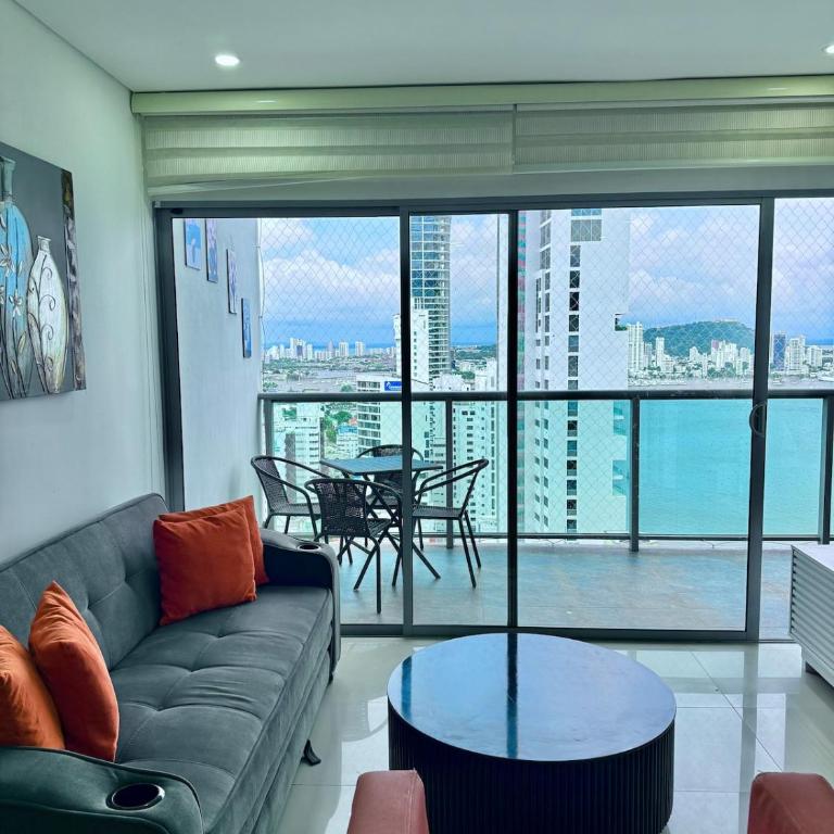 Apartamento en bocagrande con balcon y vista al mar - Apartamento de 1 dormitorio - 4