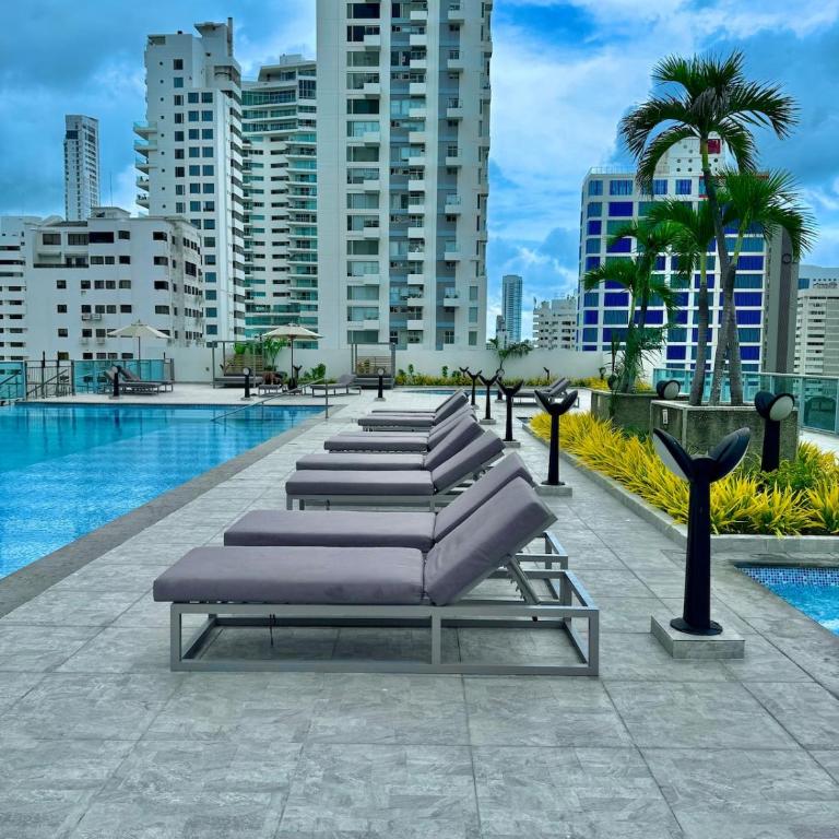 Apartamento en bocagrande con balcon y vista al mar - Apartamento de 1 dormitorio - 19