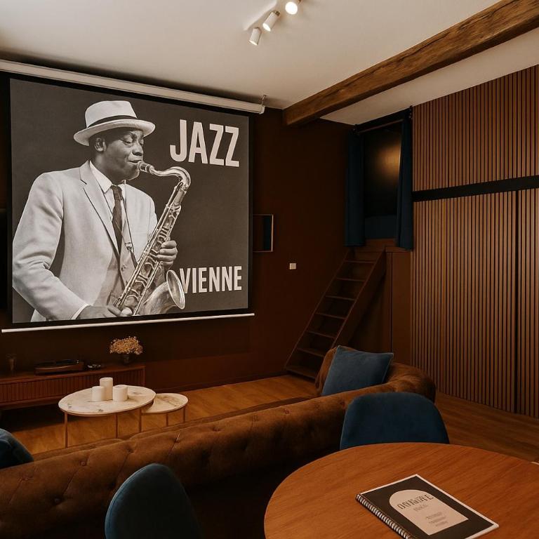Cinéma & Ambiance Jazz Cosy au cœur de Vienne - Netflix - Hypercentre - Blue Note - France - Studio Familial - 16