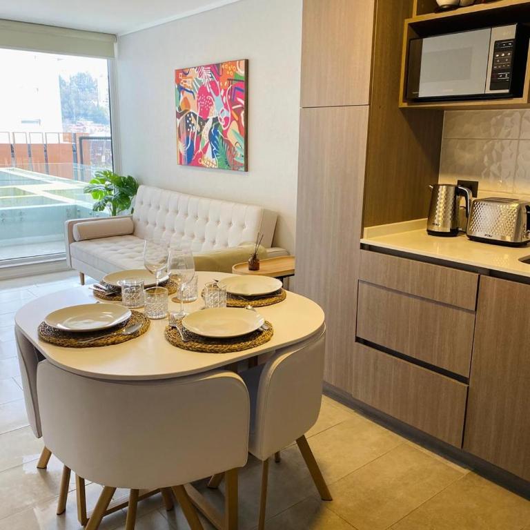 Depto 2D moderno y acogedor con ubicación de lujo - Two-Bedroom Apartment with Terrace - 16