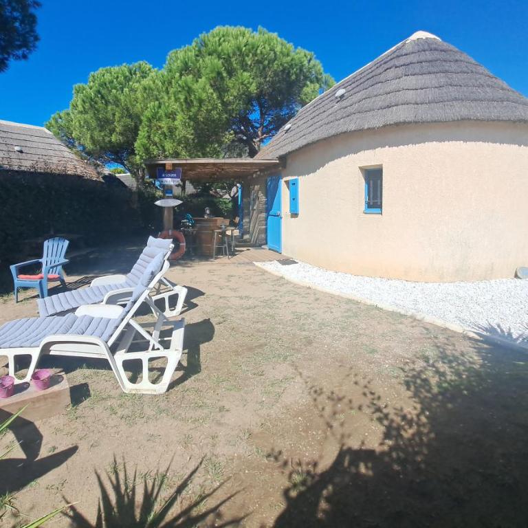 libre du 21 juin au 4 juillet venez prendre la fraîcheur en bord de lac et plage de Barcarès à 800m cabane rénovée 8 couchages possibles - Haus mit 3 Schlafzimmern - 4