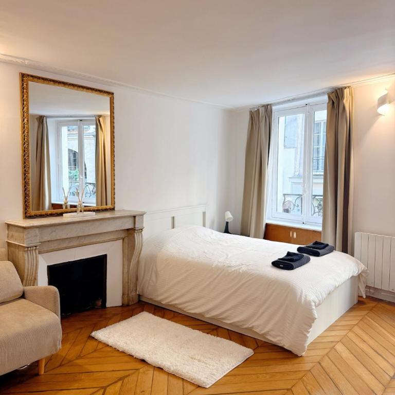 Louvre 1-Min Walk Elegant Studio - Appartement 1 Chambre - 7