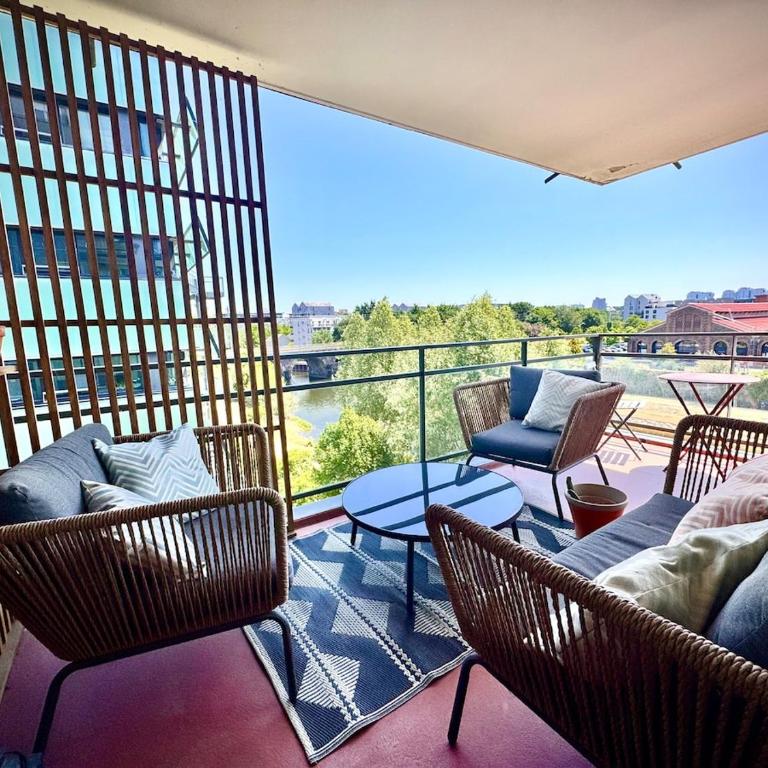Le Reflet, 2 bedrooms, balcony view of Vilaine - Apartment mit 2 Schlafzimmern - 5