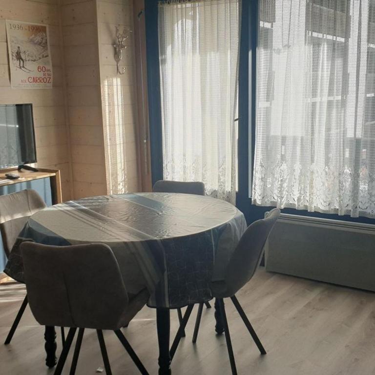Studio chaleureux, balcon sud, 4 pers., proche centre et pistes - Les Carroz - FR-1-572-218 - Estudio - 1