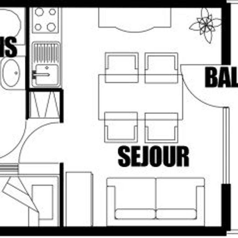 Studio rénové pour 4 personnes, centre station, proche pistes et commodités - FR-1-572-24 - Estudio - 7
