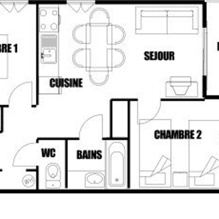 3 pièces, 6 pers, animaux admis, parking, vue sur piscine - FR-1-572-5 - Appartement - 4