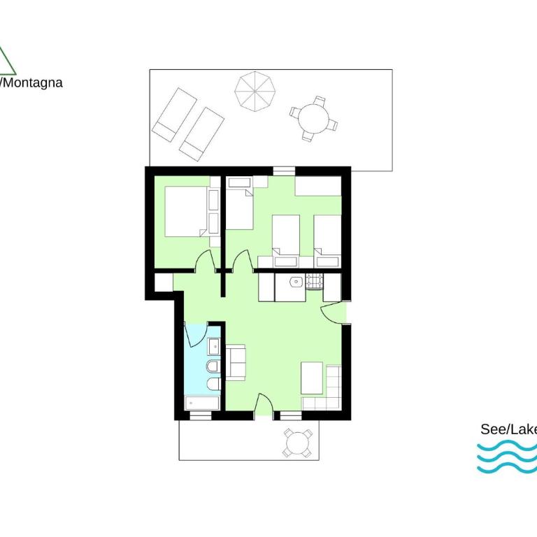 Sole 2 Terrassen Ferienwohnung mit Pool OG - Appartamento con Vista Lago - 22