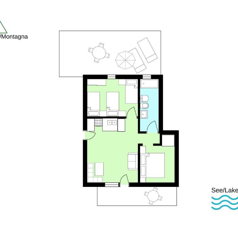 Sole 1 Terrassen Ferienwohnung mit Pool OG - Appartamento con Vista Lago - 27