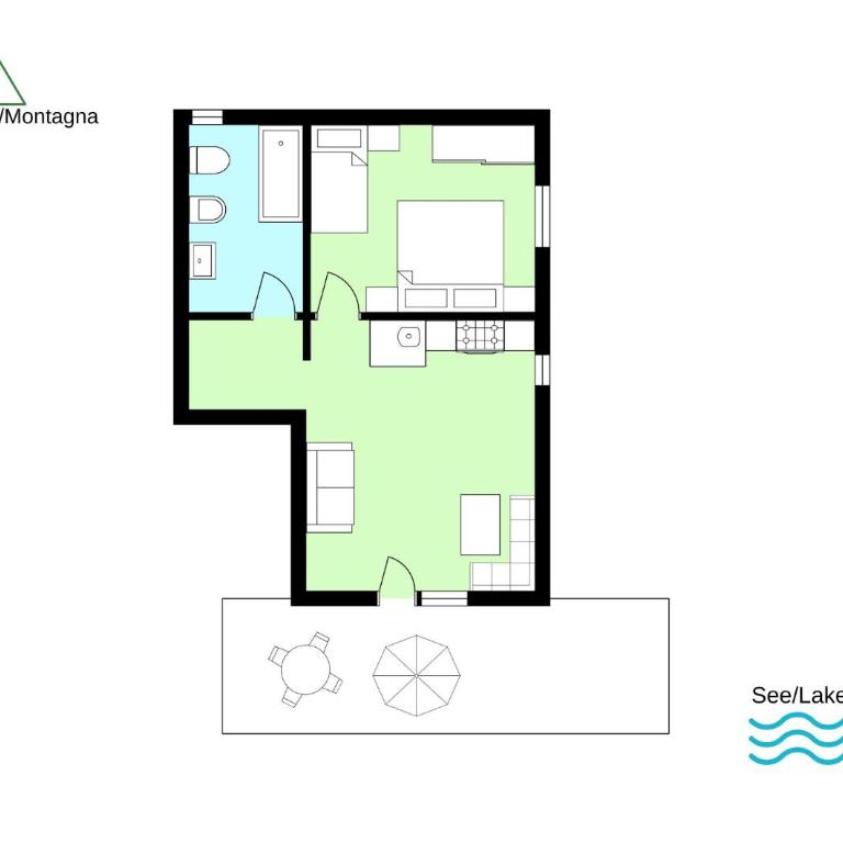 Sole 4 Garten Ferienwohnung mit Pool EG - Appartamento con Vista Lago - 17