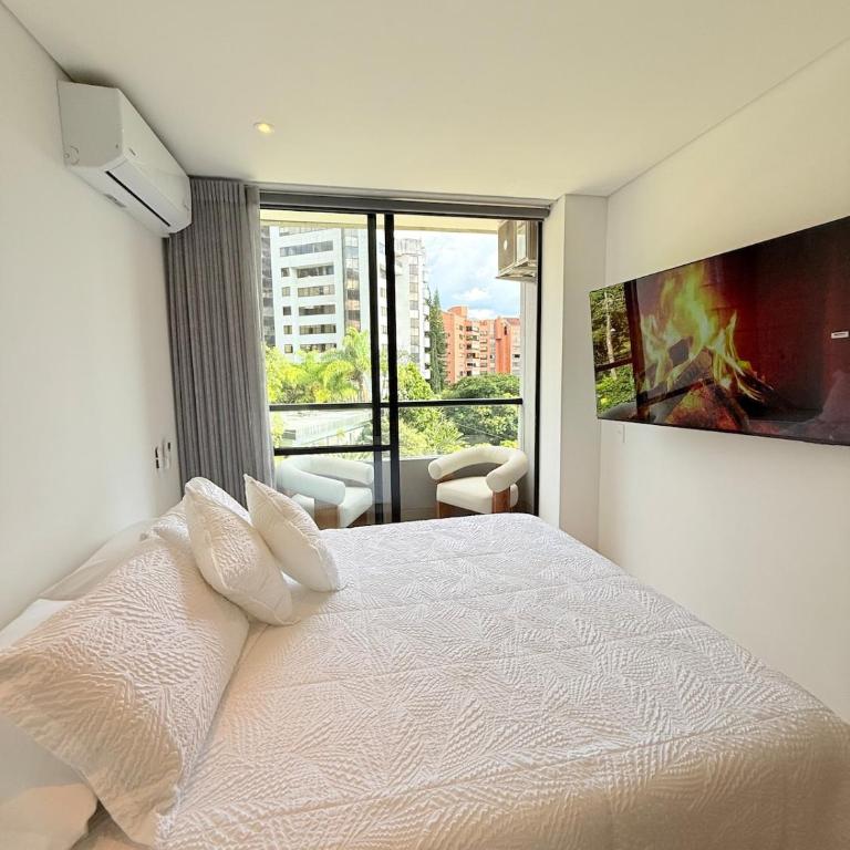 Poblado de lujo - Two-Bedroom Deluxe Apartment with Balcony - 9