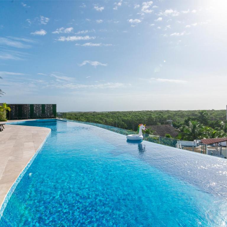 Vibra Bonito - Boho Chic Studio with Rooftop & Infinite Pool - Estudio Deluxe con cama grande - 27
