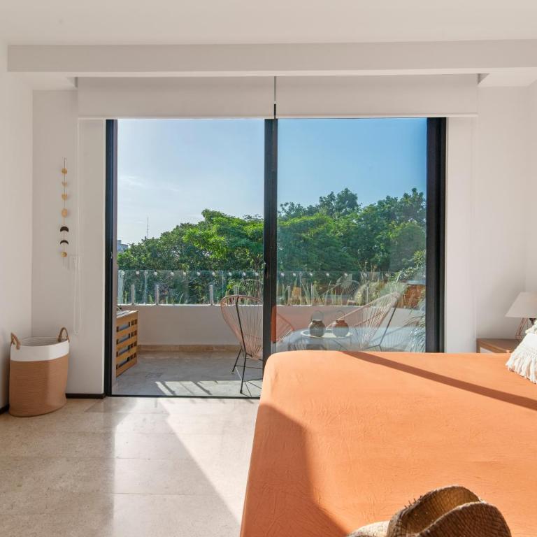Vibra Bonito - Boho Chic Studio with Rooftop & Infinite Pool - Estudio Deluxe con cama grande - 30