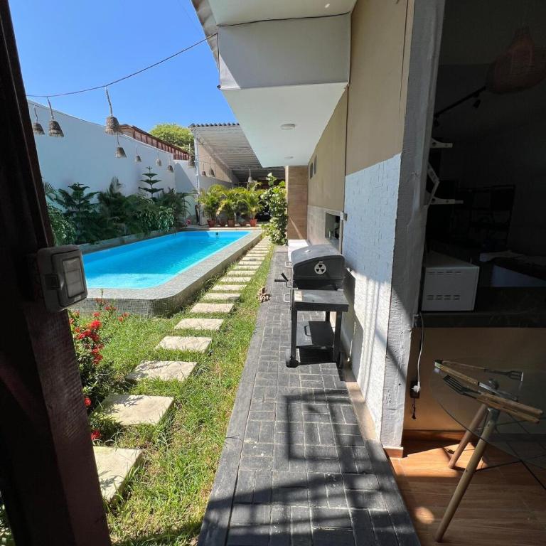 Casa Greemat 3Habs con AC, piscina y a pasos del mar - Three-Bedroom House - 45