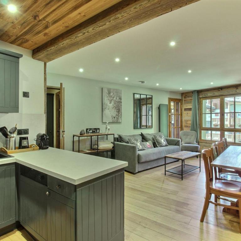 ARC 1950 - Appartement 10 personnes Duplex Cheminée - ski aux pieds - Sauna, Hammam, Jacuzzi, Piscine - Apartamento de 3 dormitorios con vistas a las montañas - 14