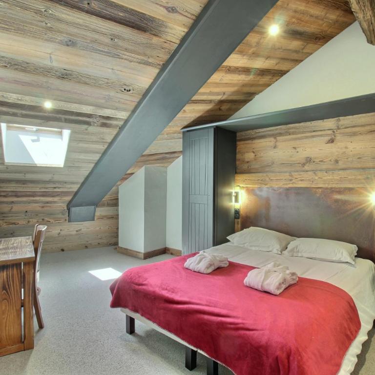ARC 1950 - Appartement 10 personnes Duplex Cheminée - ski aux pieds - Sauna, Hammam, Jacuzzi, Piscine - Apartamento de 3 dormitorios con vistas a las montañas - 21