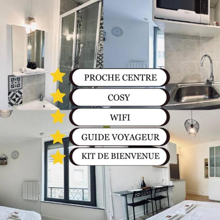 Le cernay, Studio cosy proche centre-ville - Apartamento de 1 dormitorio - 13