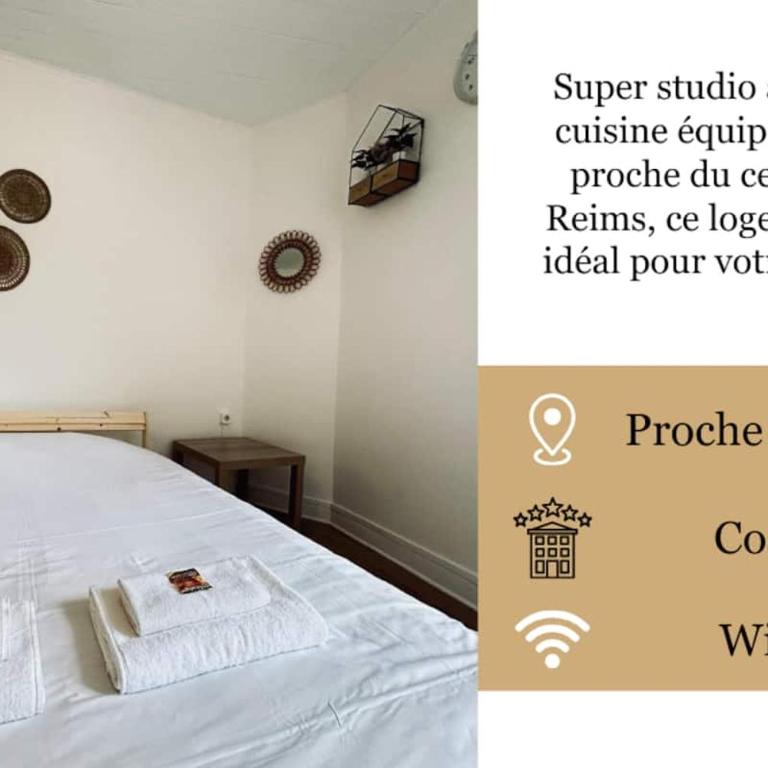 Le cernay, Studio cosy proche centre-ville - Apartamento de 1 dormitorio - 19