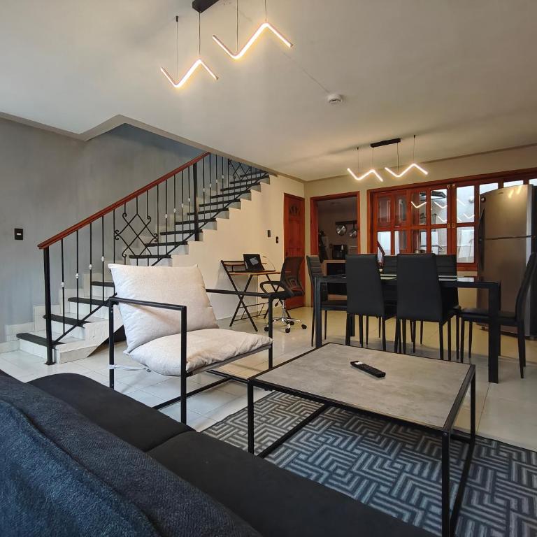 Departamento duplex minimalista centrico WiFi Cocina - Two-Bedroom Apartment - 4