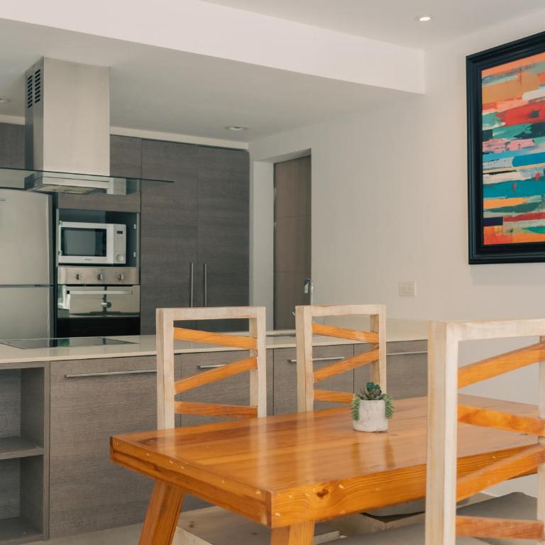 Bright 2BR Apartment with Terrace & Pool, Lorena Ochoa Residences - Two-Bedroom Apartment - 14