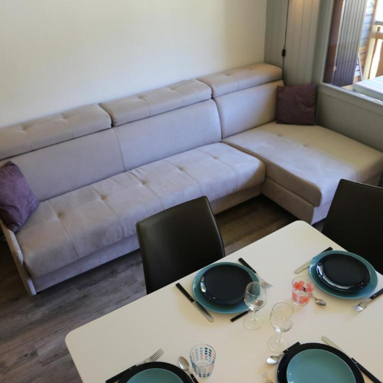 Studio cabine 2 étoiles centre centre La Clusaz pour 4p départ skis aux pieds - Appartamento con 1 Camera da Letto - 3