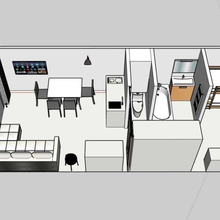 Studio cabine 2 étoiles centre centre La Clusaz pour 4p départ skis aux pieds - Appartamento con 1 Camera da Letto - 4