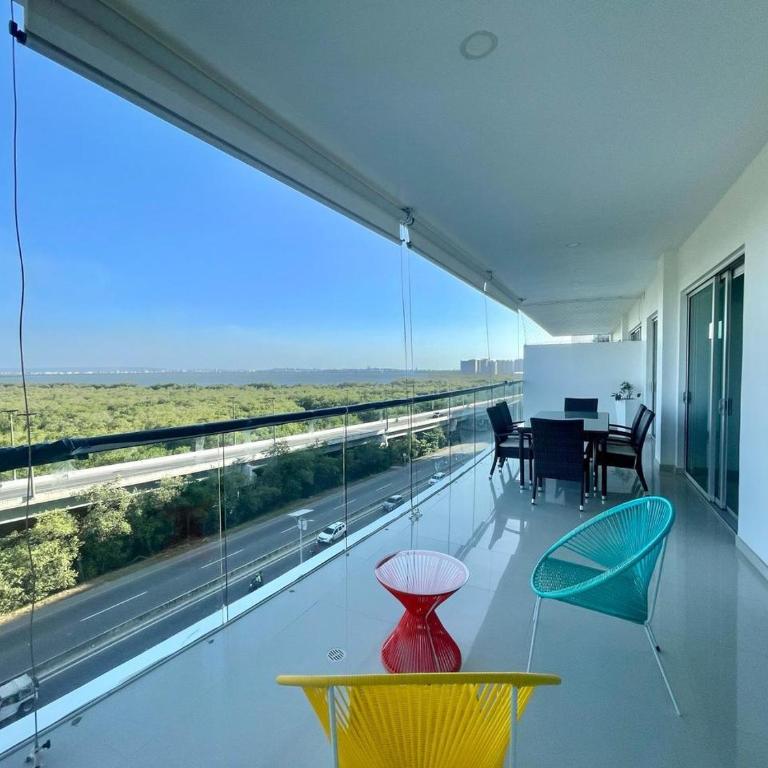 Cartagena Morros Ultra con terraza y piscina - Two-Bedroom Apartment - 9