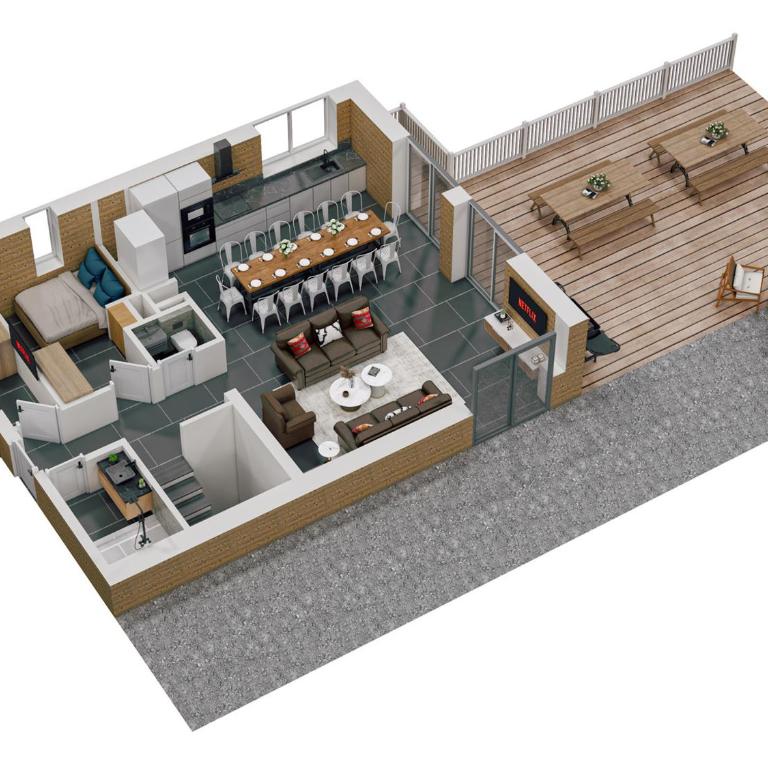 Chalet d'exception au Corbier pour 14 pers., WiFi, Parking - Chalet 3 Chambres - 4