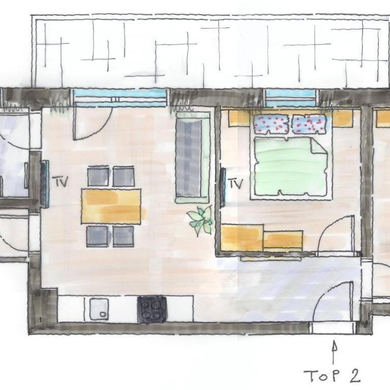 Art Apart Nomay Summercard Blick Top of Salzburg - Apartment mit 2 Schlafzimmern und Gartenblick - 6