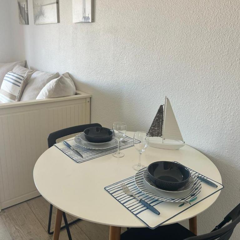 Le petit havre de mer, climatisé avec vue mer - Apartment mit 1 Schlafzimmer - 6