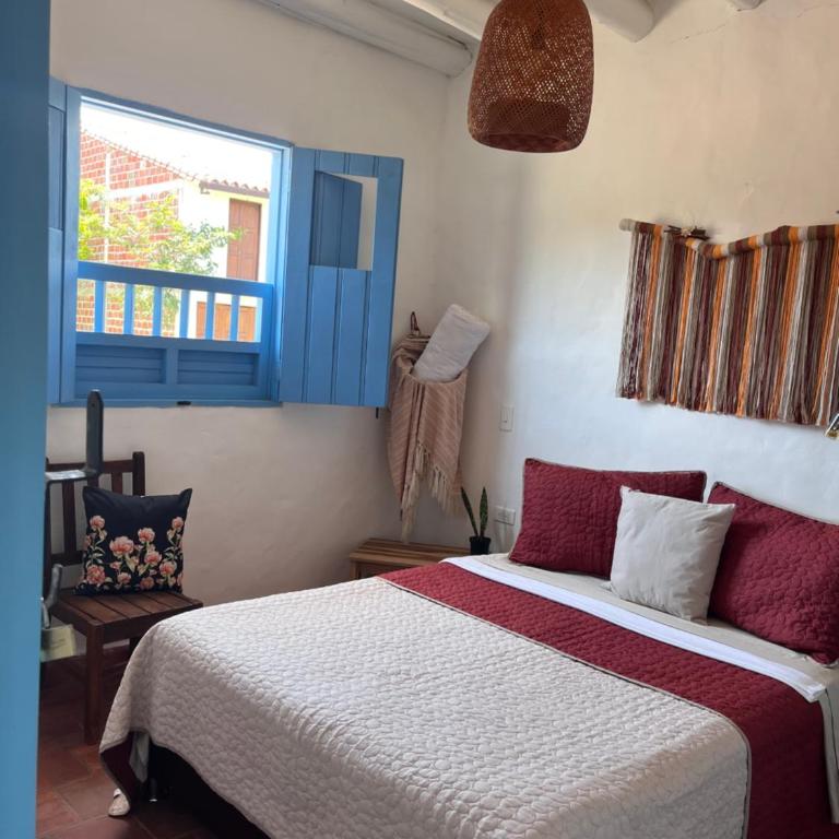 Casa Quintanilla Barichara - Habitación Doble con vistas al parque - 3