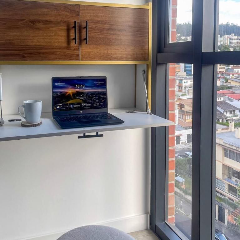 Stunning high-rise apartment with panoramic view, Jacuzzi, gym, Near Carolina Park, Atahualpa Stadium, Quicentro Shopping - Two-Bedroom Apartment - 8