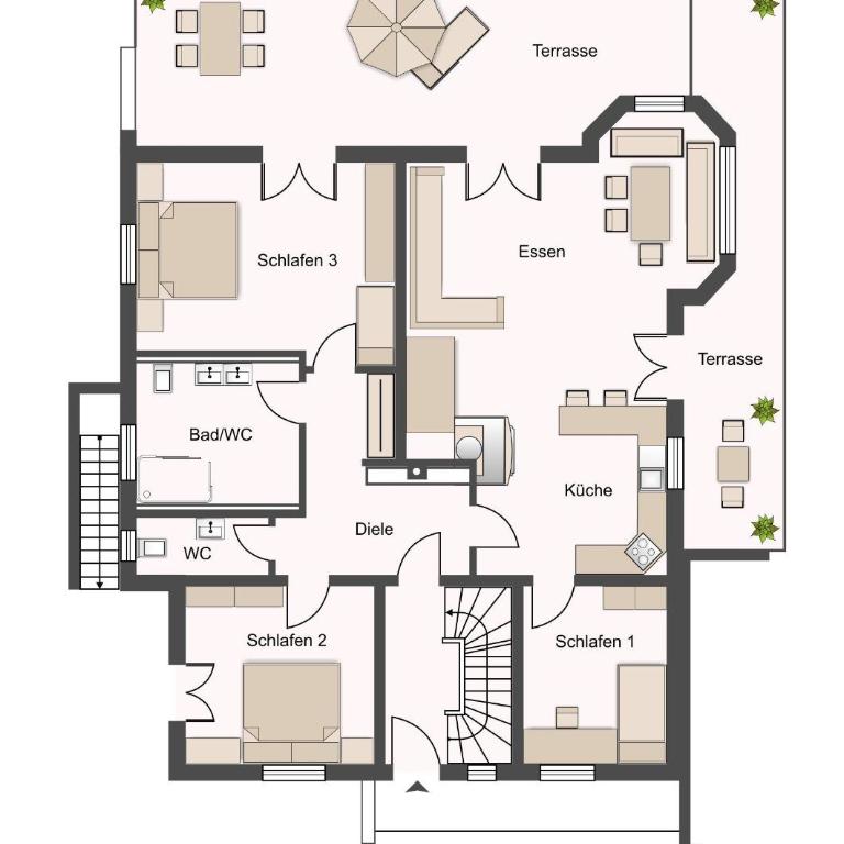 Eldorado - Ferienwohnungen & Suiten - Superior Apartment mit 3 Schlafzimmern - 3