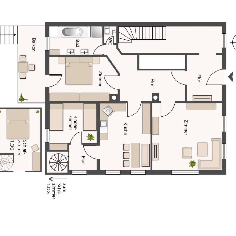 Ferienhof Sinz im Allgäu - Apartment mit 3 Schlafzimmern und Balkon - 15