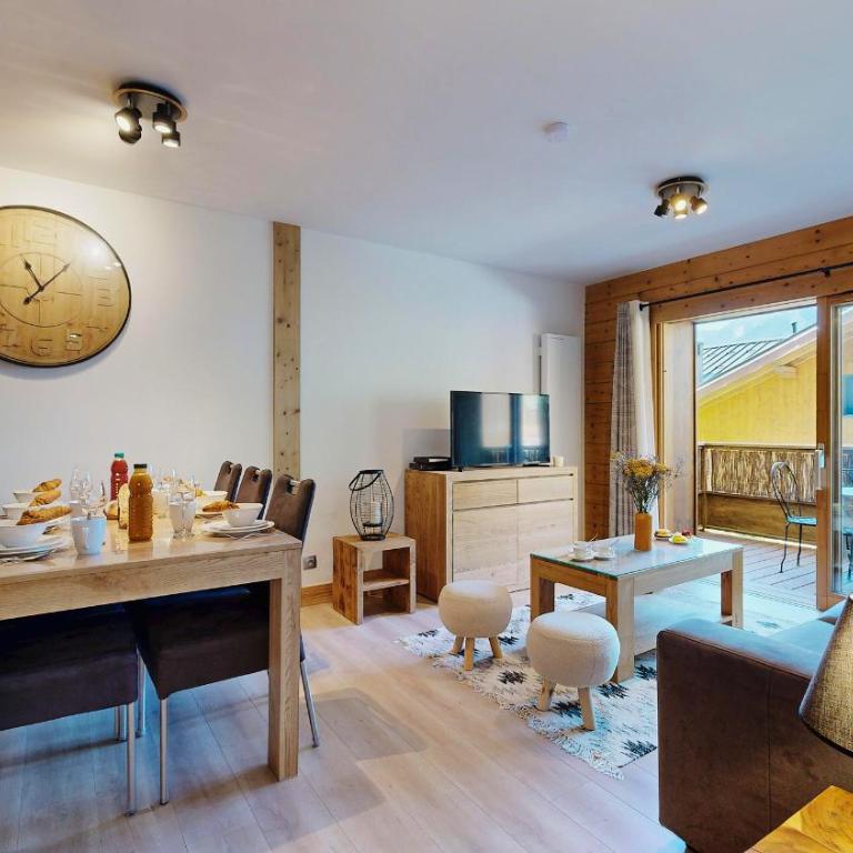Foot of slopes, South terrasse, 6 pers - Appartement 2 Chambres avec Balcon et Terrasse - 15