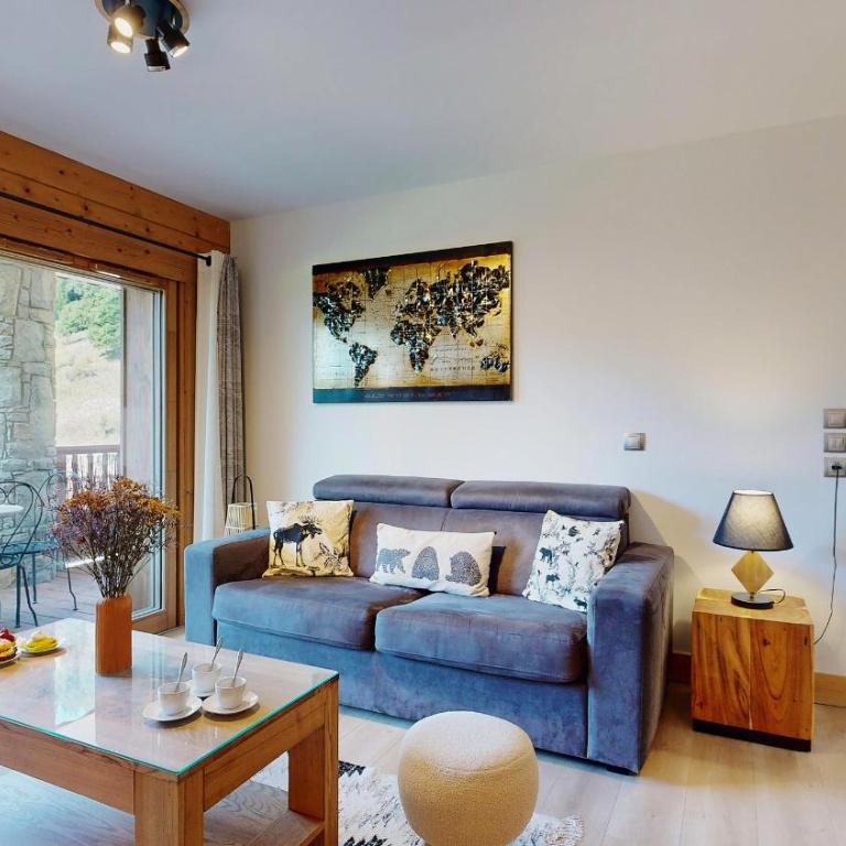 Foot of slopes, South terrasse, 6 pers - Appartement 2 Chambres avec Balcon et Terrasse - 14