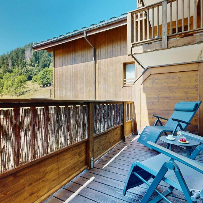 Foot of slopes, South terrasse, 6 pers - Appartement 2 Chambres avec Balcon et Terrasse - 7
