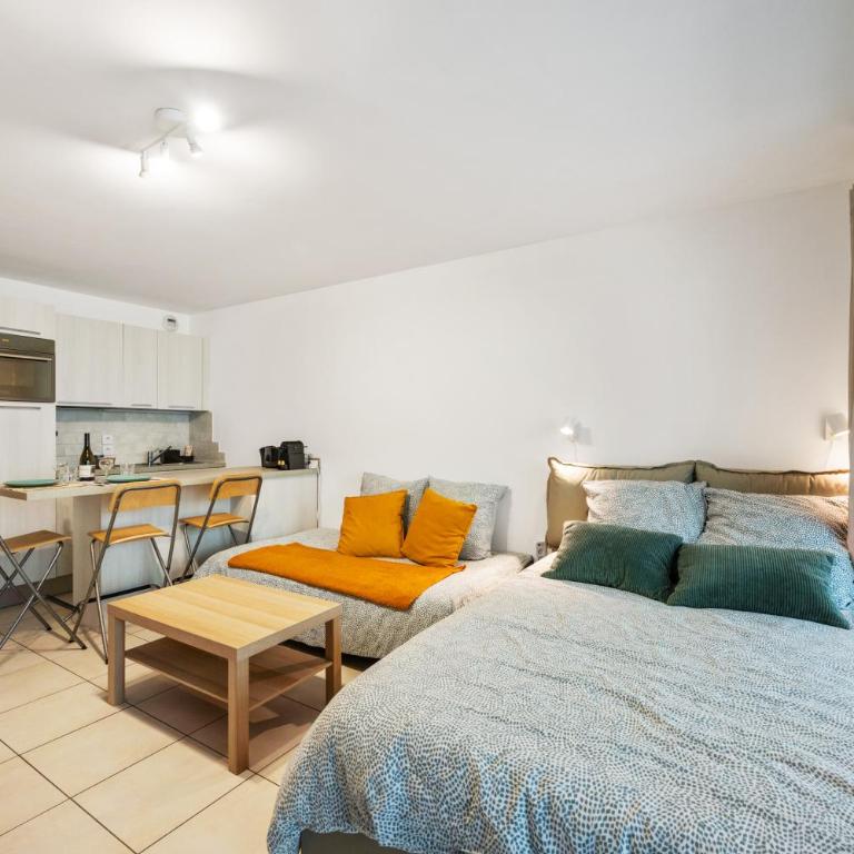 Cozy studio with terrace, Monaco and beach 5 min away - Appartement 2 Chambres - 7