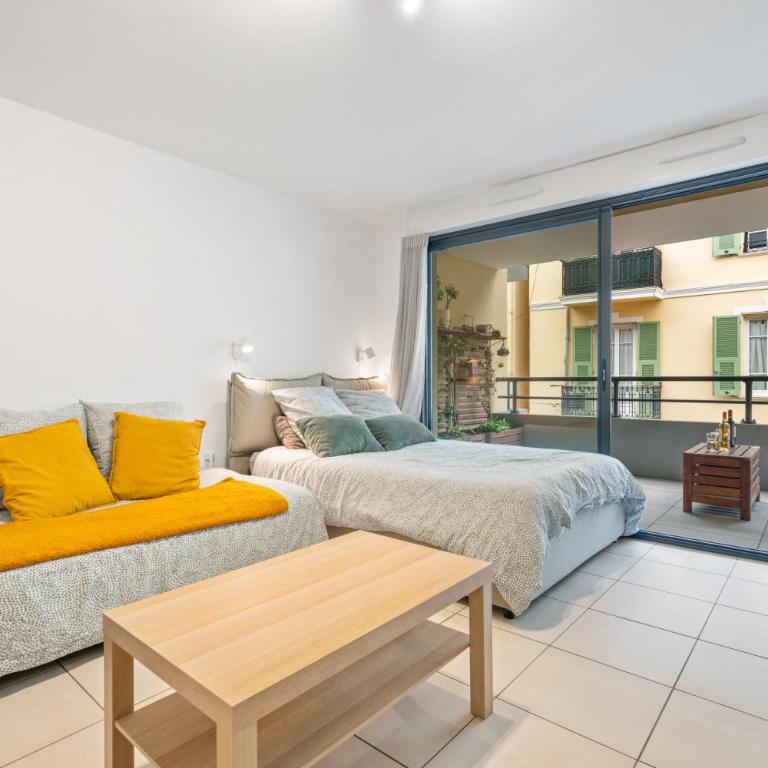 Cozy studio with terrace, Monaco and beach 5 min away - Appartement 2 Chambres - 8