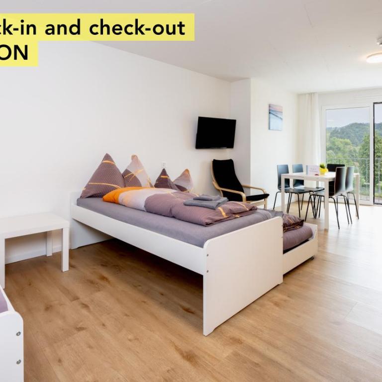 Anstatthotel Horw - app self-check-in - Großes Superior Familienstudio mit Balkon - 2