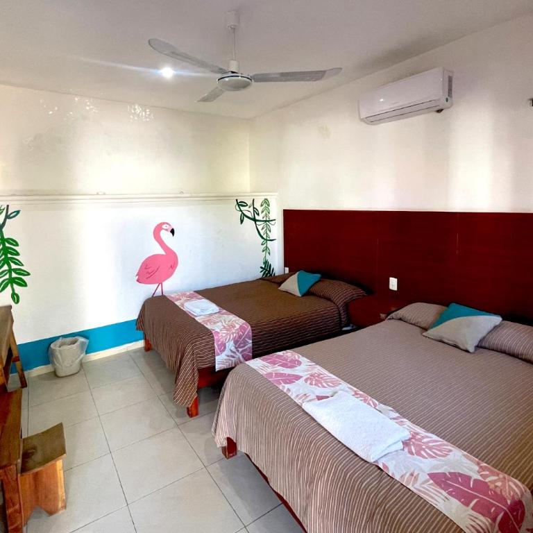 Hotel Las Mestizas Valladolid - Habitación Doble - 2 camas - 6