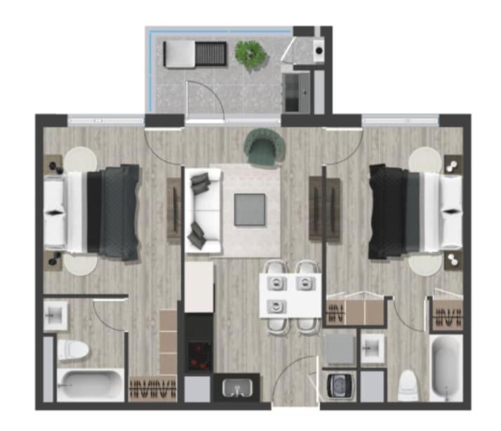 NataLodge Pool and Comfort - Two-Bedroom Apartment - 37
