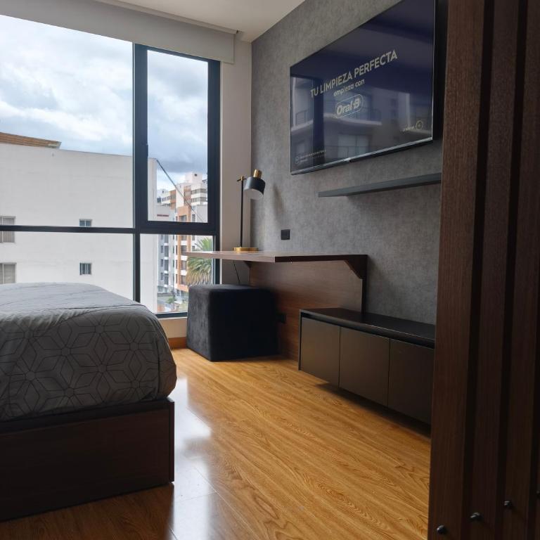 Lujosa suite, Jacuzzi, parking, gym - One-Bedroom Apartment - 5