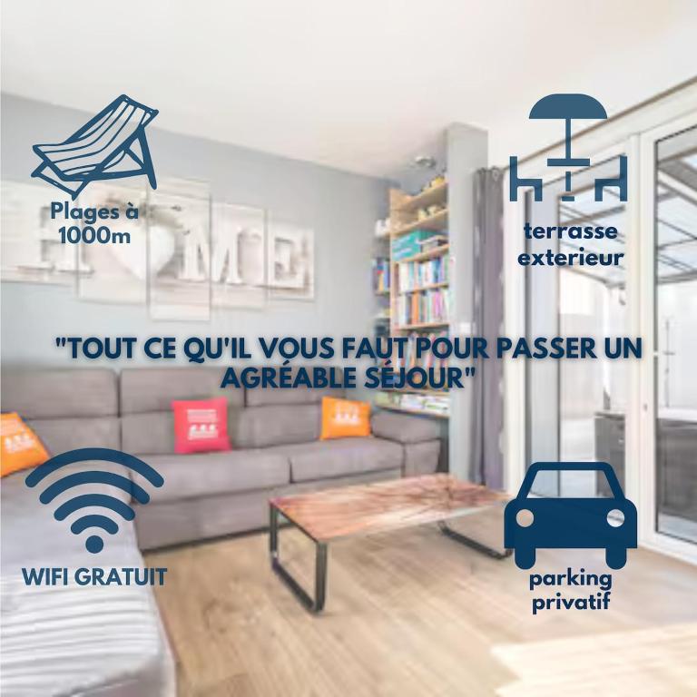 Charme breton bord de mer et parking gratuit privé - Appartamento con 2 Camere da Letto - 22