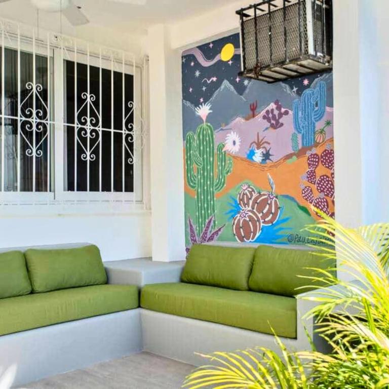 Casa Cactus - Boho Studios con vista al mar en Puerto - Apartamento de 1 dormitorio con vistas al jardín - 5