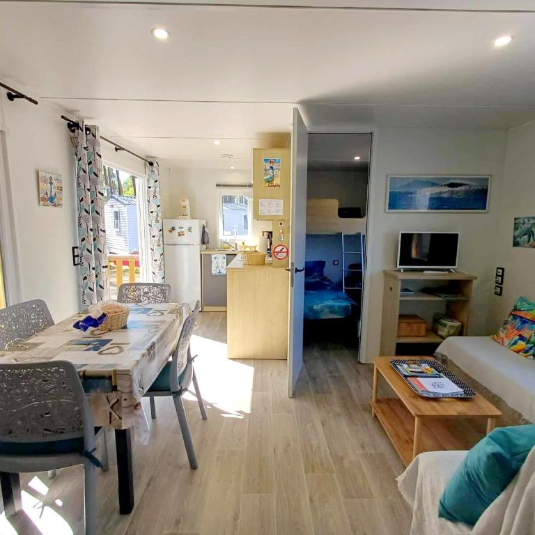 Mobil-home climatisé - Terrasse et portillon - proche océan - Casa Móvil - 15