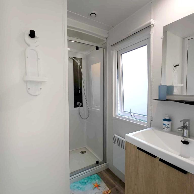 Mobil-home climatisé - Terrasse et portillon - proche océan - Casa Móvil - 23