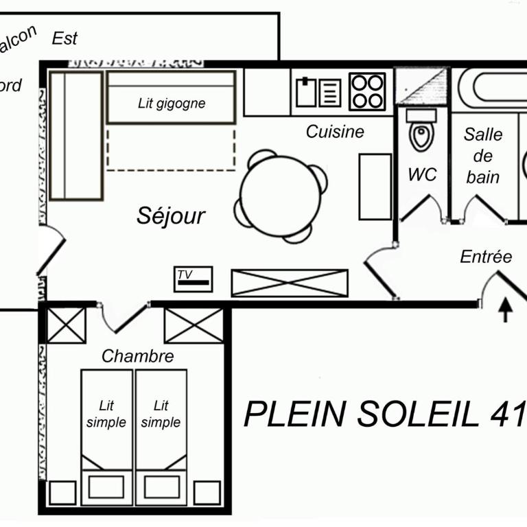 Charmant Appartement Méribel 33m², 2 Pièces, 4 Pers - FR-1-182-1 - Appartement (4 Adultes) - 17