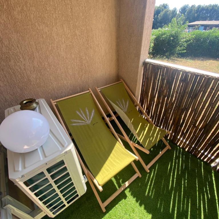 L' instant Bohème T2 1 chambre clim , piscine , parking wifi - Appartamento con 2 Camere da Letto - 41