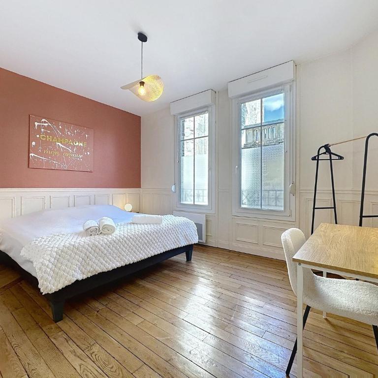 Saint Jacques - Appartement 2 Chambres - Cathédrale 3 min - Centre - Reims - Apartment mit 2 Schlafzimmern - 6
